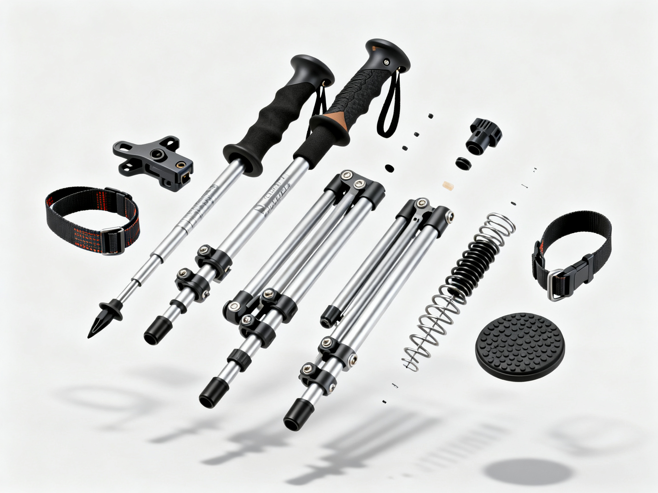 Pole exploded view —customizable components
